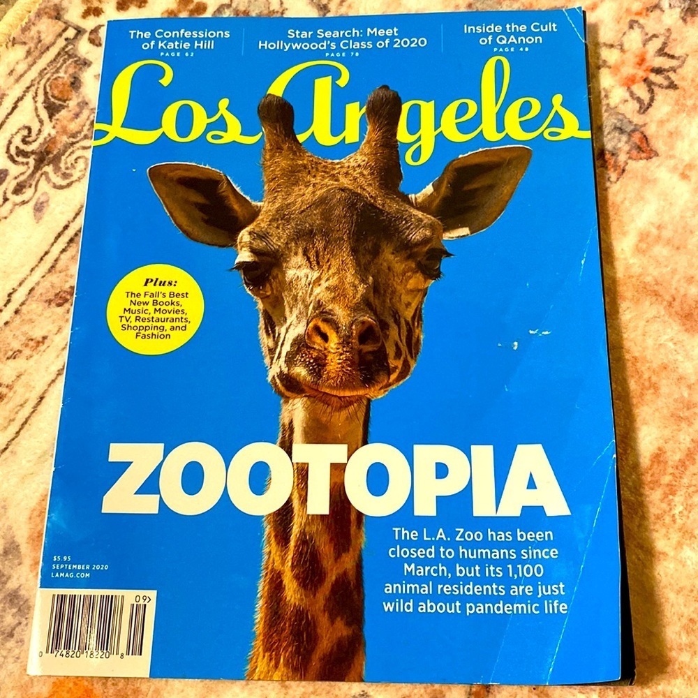 LOS ANGELES MAGAZINE September 2020 ZOOTOPIA LA ZOO during Pandemic GUC